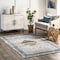 Nuloom Sarai Machine Washable Distressed Diamond Area Rug 4ft x 6ft KKON10A-406 - alternate 1